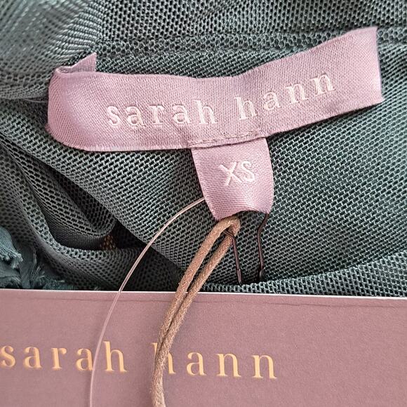 NEW Anthropologie Sarah Hann Karla Textured Green Top Size XS Green - Picture 6 of 9